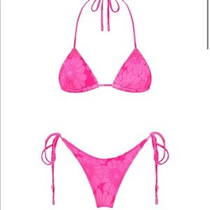 Triangl bikini top and bottom